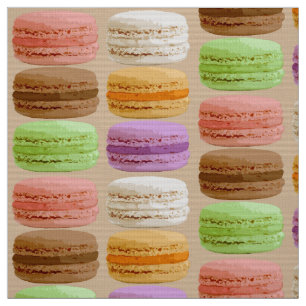 Fransk Macarons - pastellfärger Tyg