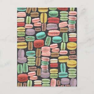 Fransk Macarons popup-bild Vykort