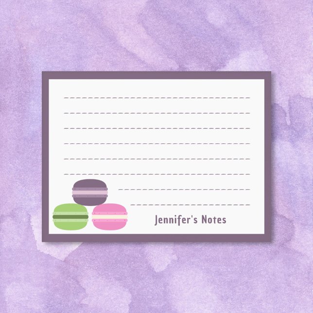 Fransk Macarons Post-it Block (French Macarons Post-it Notes)
