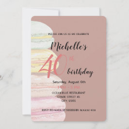 Fransk Macarons vattenfärg Hand-målad Inbjudningar