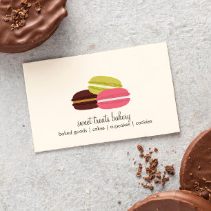 Fransk Macarons Visitkort