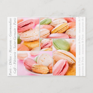 Fransk Macarons vykort