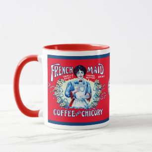 Fransk Maid-kaffe och cikoria Mugg
