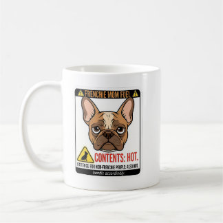 Fransk Mamma Bränsle Varnings Etikett Design Kaffemugg