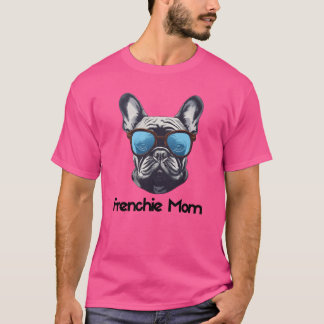 Fransk mamma rolig fransk bulldog hundälskare vint t shirt