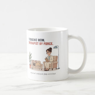 Fransk mamma terapeut av nödvändighet Rolig design Kaffemugg