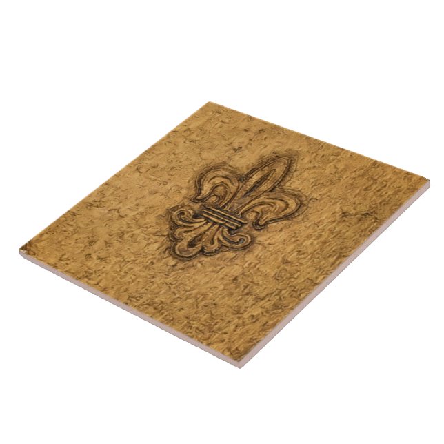 Fransk Mardi Gras | Fleur De Lis New Orleans Kakelplatta (Sidan)