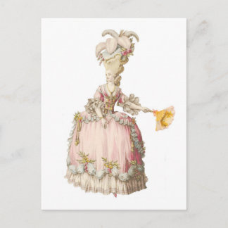 Fransk Marie Antoinette PostCard Vykort
