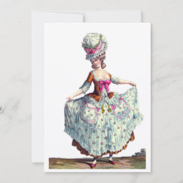 Fransk Marie Antoinette - tack för ditt kort