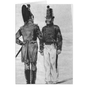 Fransk Marines kostnader 1804-1814 Hälsningskort