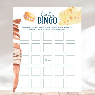 Fransk Market - Baby Shower Baby Bingo Game