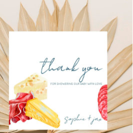 Fransk Market - Charcuterie- Shower - Tack för dit Kort