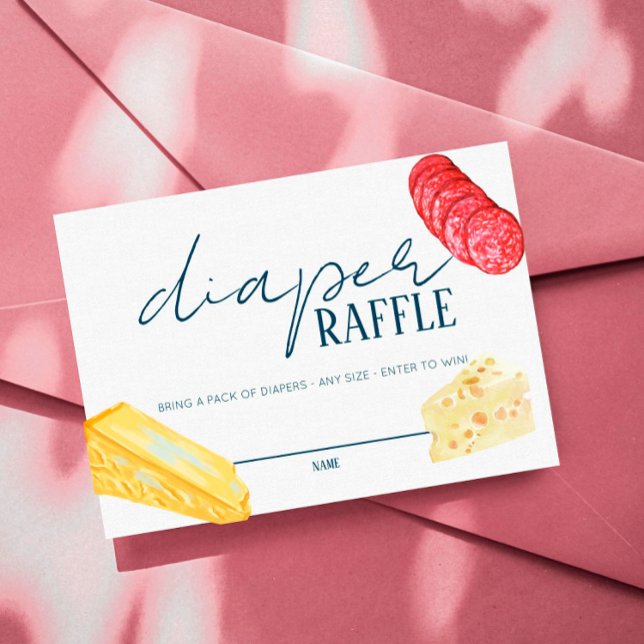 Fransk Market - Cheese - Diaper Raffle Insert Placeringskort (Skapare uppladdad)