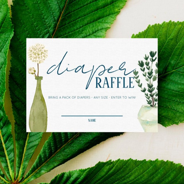 Fransk Market - Flowers - Diaper Raffle Insert Placeringskort (Skapare uppladdad)