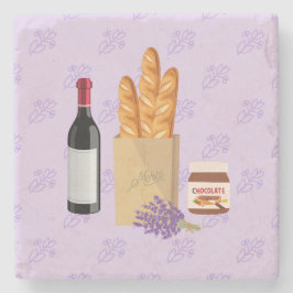 Fransk Market Lavender Stenunderlägg