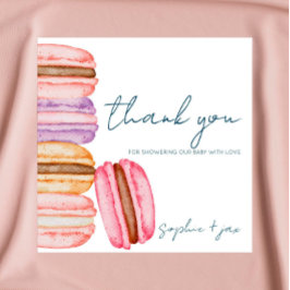Fransk Market - Macaroons - Shower Tack you Card