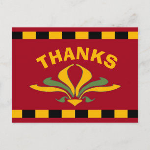 Fransk marknadsskylt, TACK, vykort