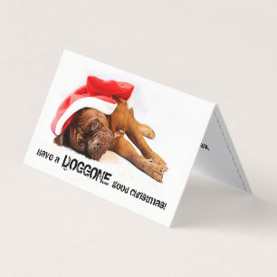 Fransk Mastiff Dogwent Bra Helgdag Card Kort