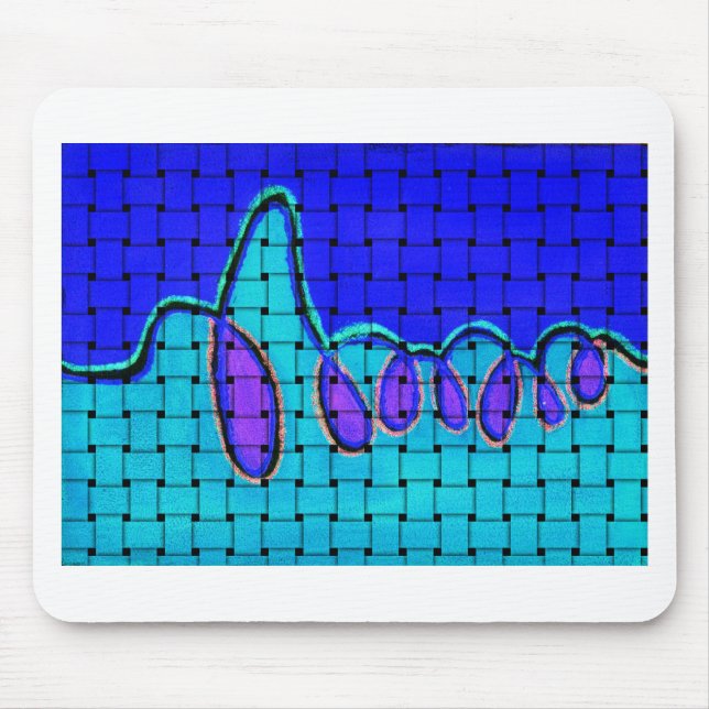 Fransk med afrikansk pekskärm musmatta (Framsidan)