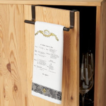 Fransk Menu Kitchen Towel