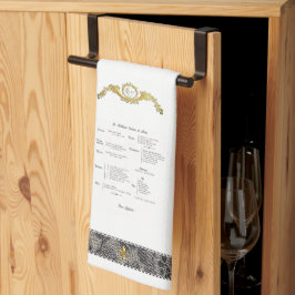 Fransk Menu Kitchen Towel Kökshandduk