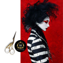 Fransk Mime Stripe Mode Decoupage