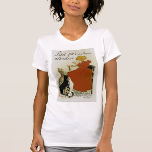 Fransk mjölkannons för vintage tee shirt