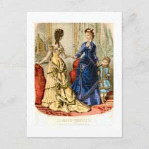 Fransk mode, 1875 vykort