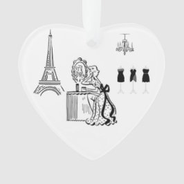 Fransk Mode Paris Tema Orname Dekoration