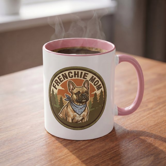 Fransk Momma Kaffe Mugg | Fransk Bulldog Momma Pre (Skapare uppladdad)