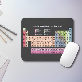 Fransk Mörk Periodisk Bord av Inslag musslor Musmatta