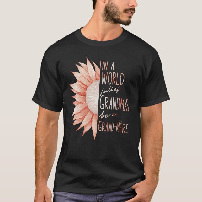 Fransk - mormor - Grand-Mere T Shirt (Framsida)