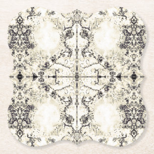 Fransk mosaik för landvintagechampagne vid Deprise Underlägg Papper