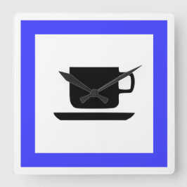 Fransk motorvägs signal fyrkantig klocka