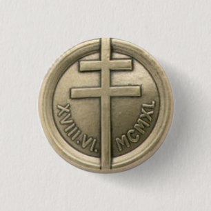 Fransk motståndsmedalj knapp
