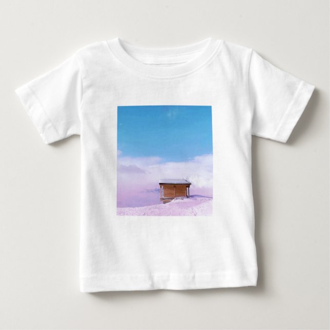 Fransk Mountain Hut T Shirt (Framsida)