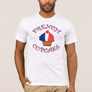 Fransk muffin i franska flaggafärger t shirt