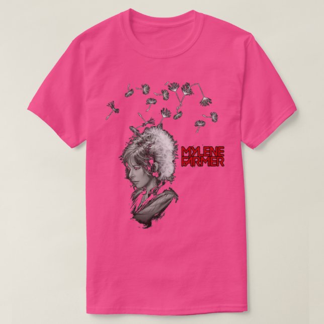 Fransk Mylen Farmer Frankrike Oui Mais Non T Shirt (Design framsida)