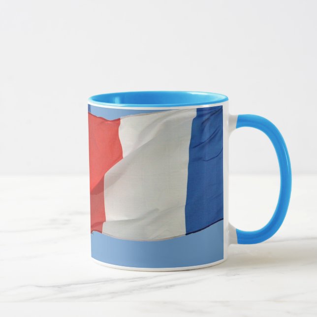 Fransk National Flagga of Frankrike Patriotic Mugg (Höger)