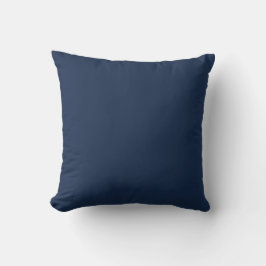 Fransk Navy Blue Solid Färg Kudde