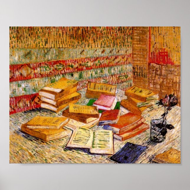 Fransk Novels och Ro Van Gogh Fine Art Poster (Framsidan)