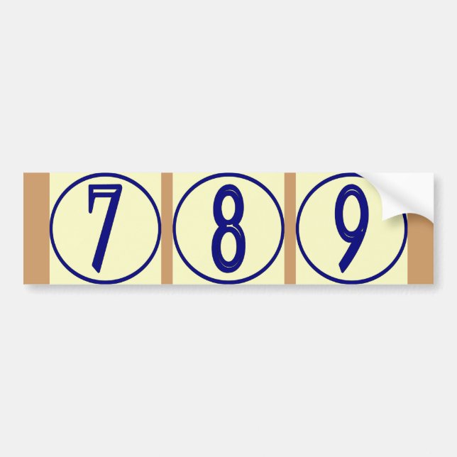 Fransk Numbers Vinyl House Numbers Sign Bildekal (Framsidan)