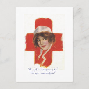 Fransk Nurse Angel Vykort