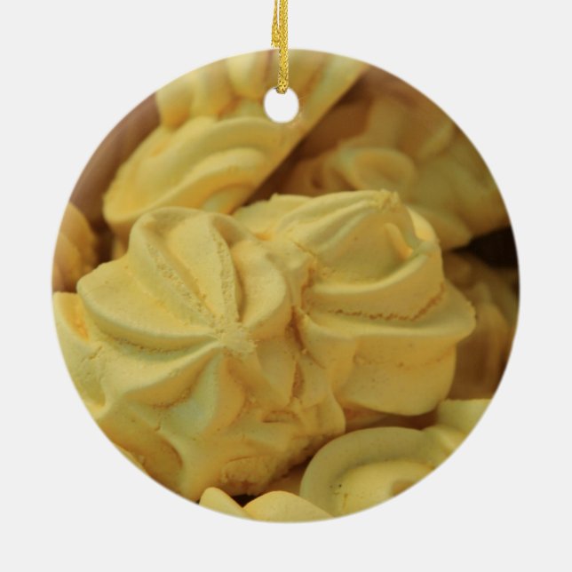 Fransk - nyans julprydnad julgransprydnad keramik (Baksidan)