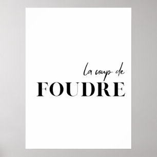 Fransk Offert. "Le coup de foudre" Poster