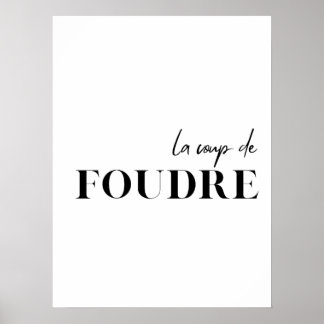 Fransk Offert. "Le coup de foudre" Poster