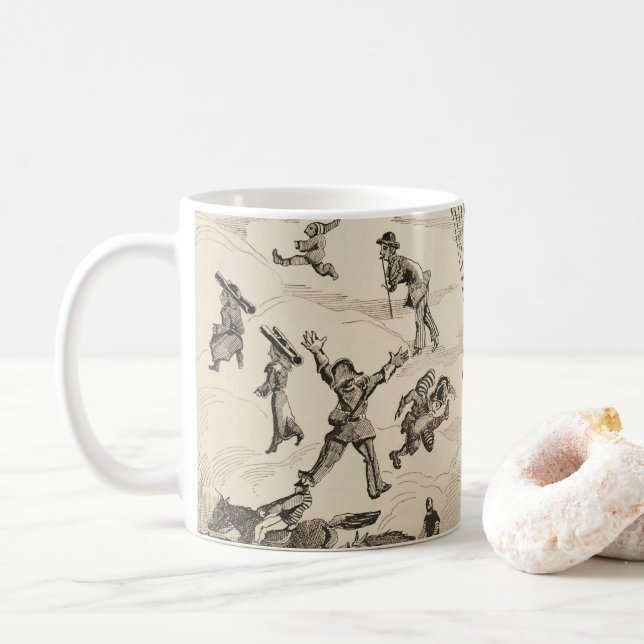 Fransk om reklam för ballongtillverkare kaffemugg (Med munk)