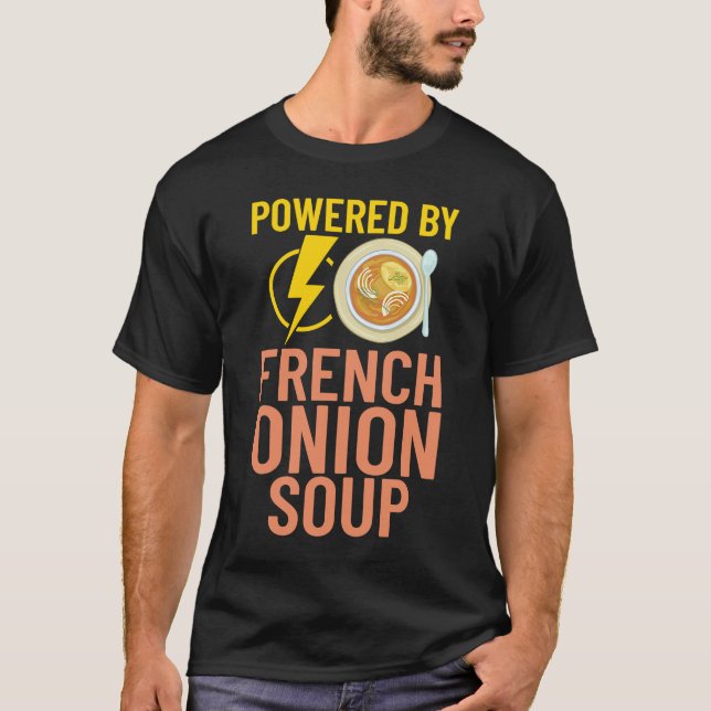 Fransk Onion Soppa Recipe Mix Bowl Japansk ost T Shirt (Framsida)