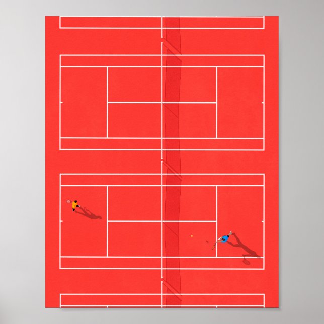 Fransk Open Tennis Grand Slam Poster (Framsidan)