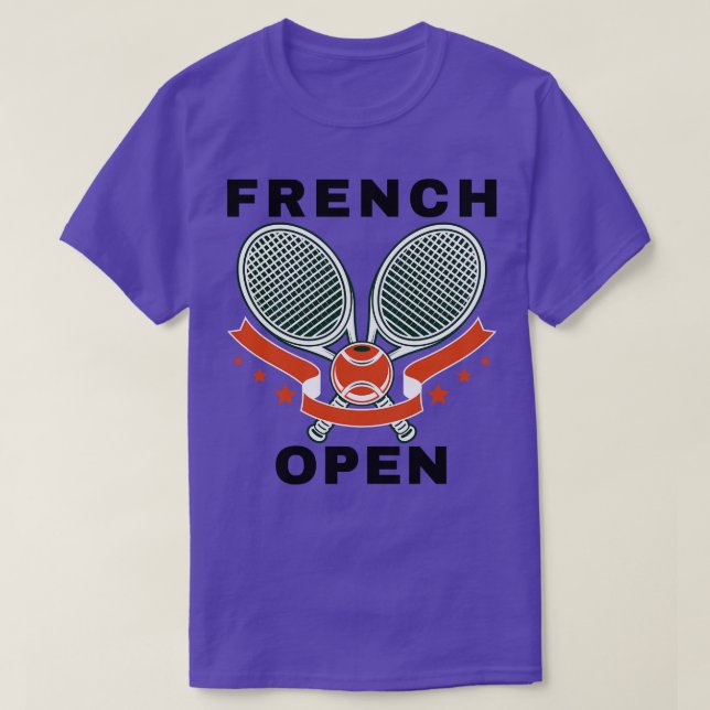 Fransk Open Tennis Tournament 1 T Shirt (Design framsida)